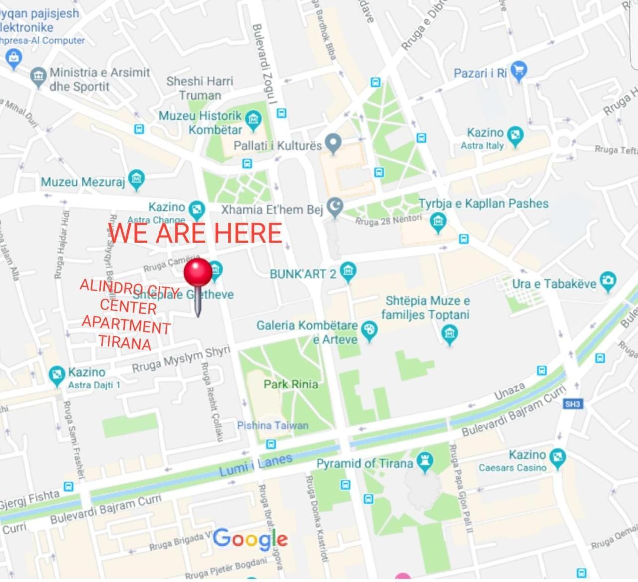 Alindro City Center Apartment Тирана Экстерьер фото